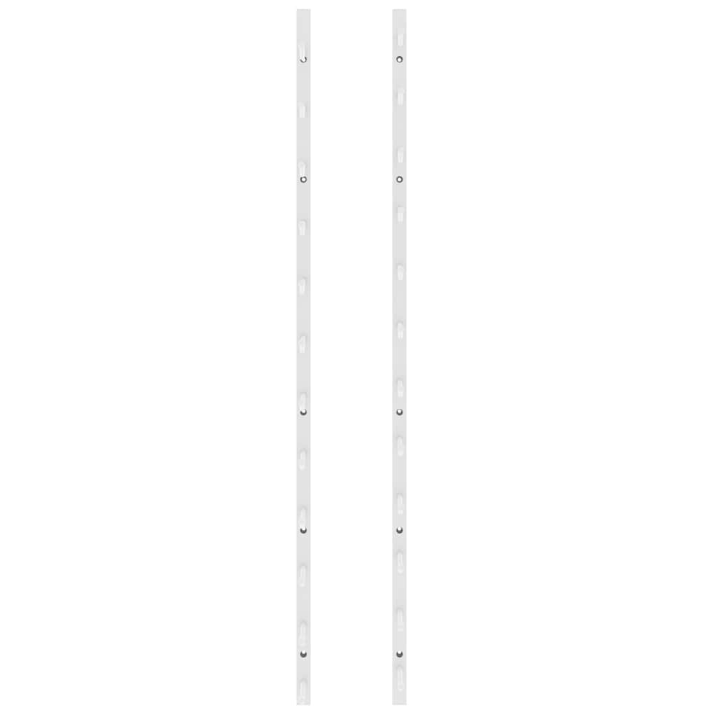 Prie sienos montuojamas vyno laikiklis, baltas, geležis