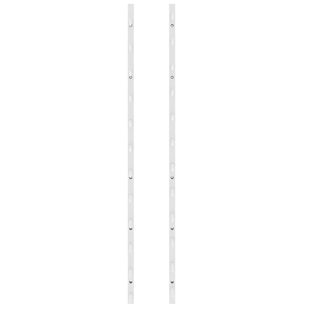 Prie sienos montuojami vyno laikikliai, 2vnt., balti, geležis