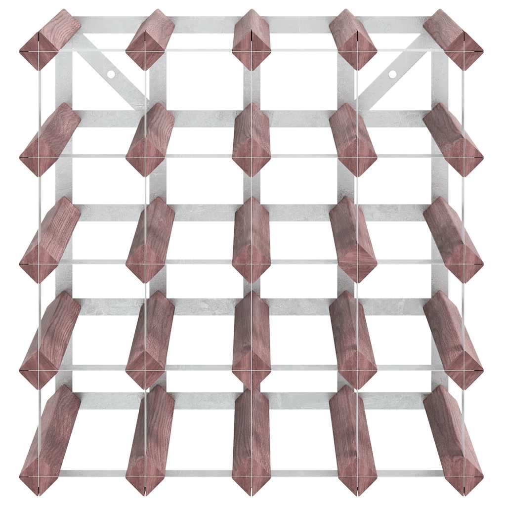 Vyno laikiklis 20 butelių, rudas, pušies medienos masyvas