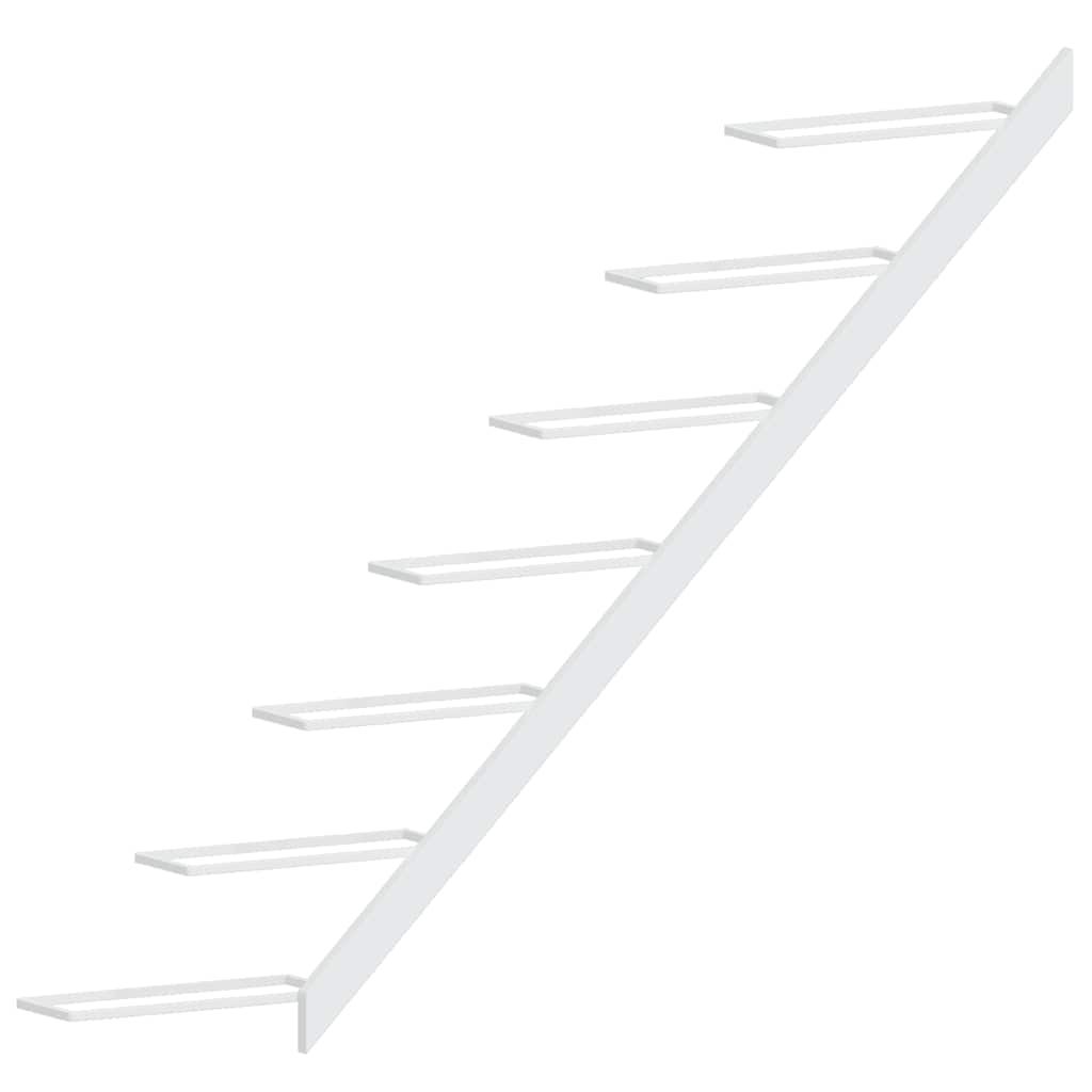 Prie sienos montuojamas vyno laikiklis, baltas, metalas