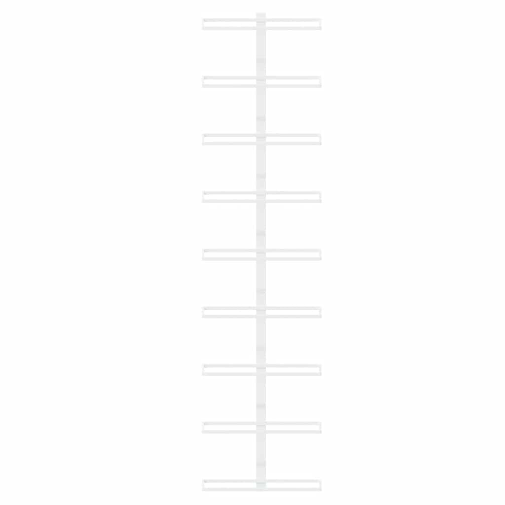 Prie sienos montuojami vyno laikikliai, 2vnt., balti, geležis