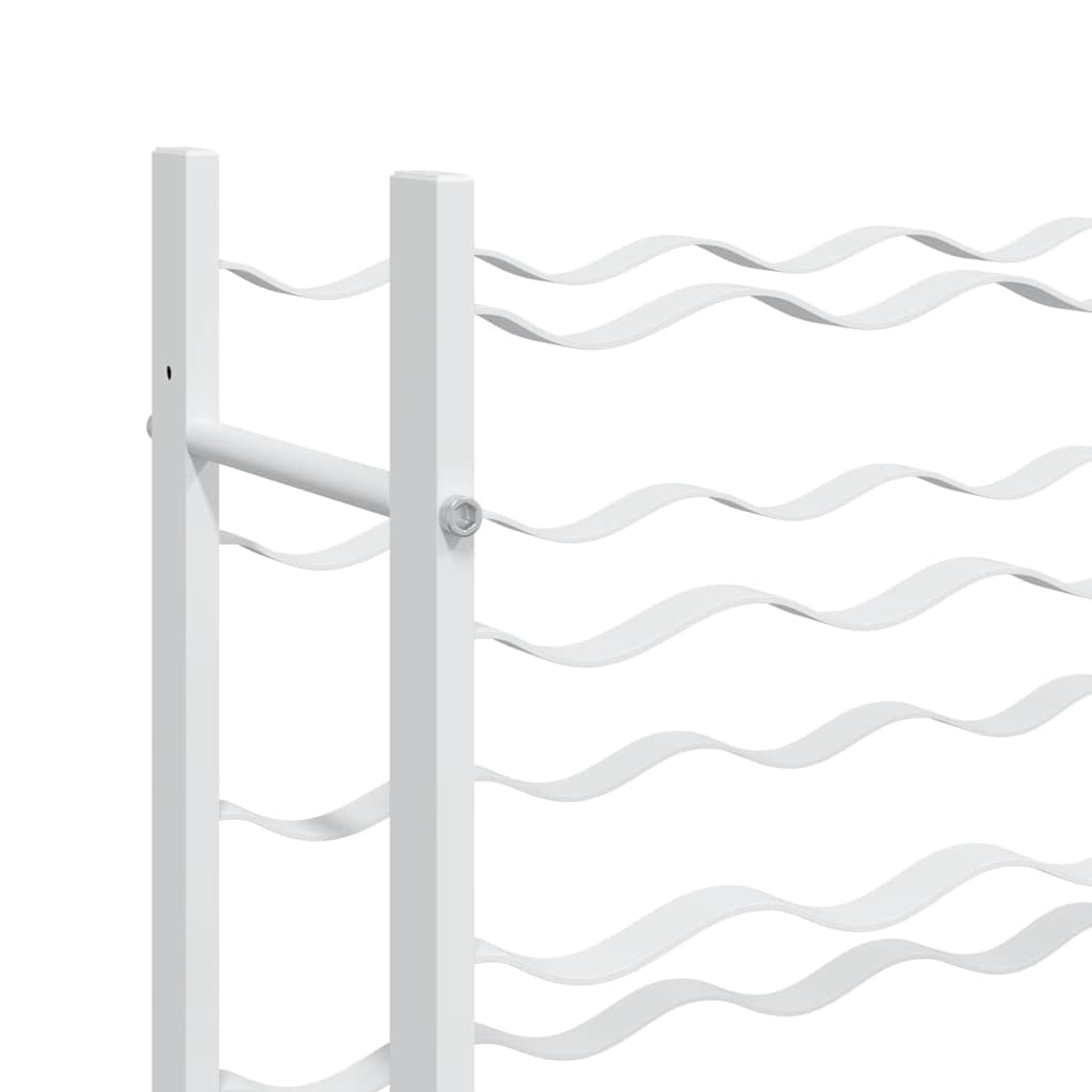 Vyno laikiklis 36 buteliams, baltos spalvos, metalas