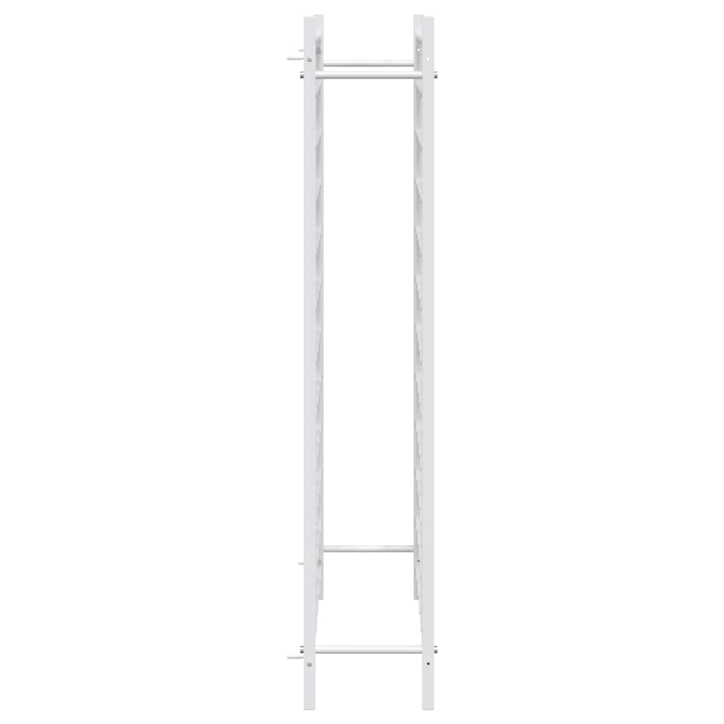 Vyno laikiklis 72 buteliams, baltos spalvos, metalas