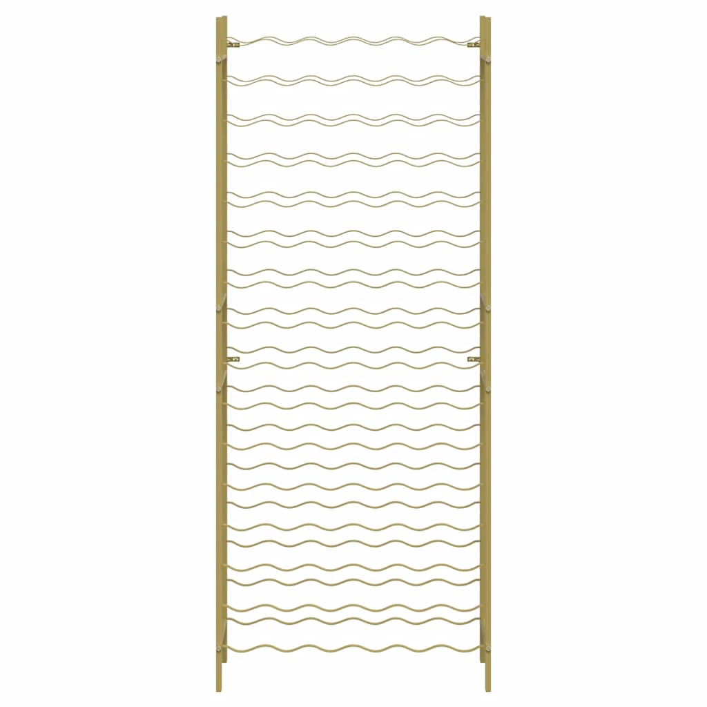 Laikiklis vynui 96 buteliams, auksinės spalvos, metalas