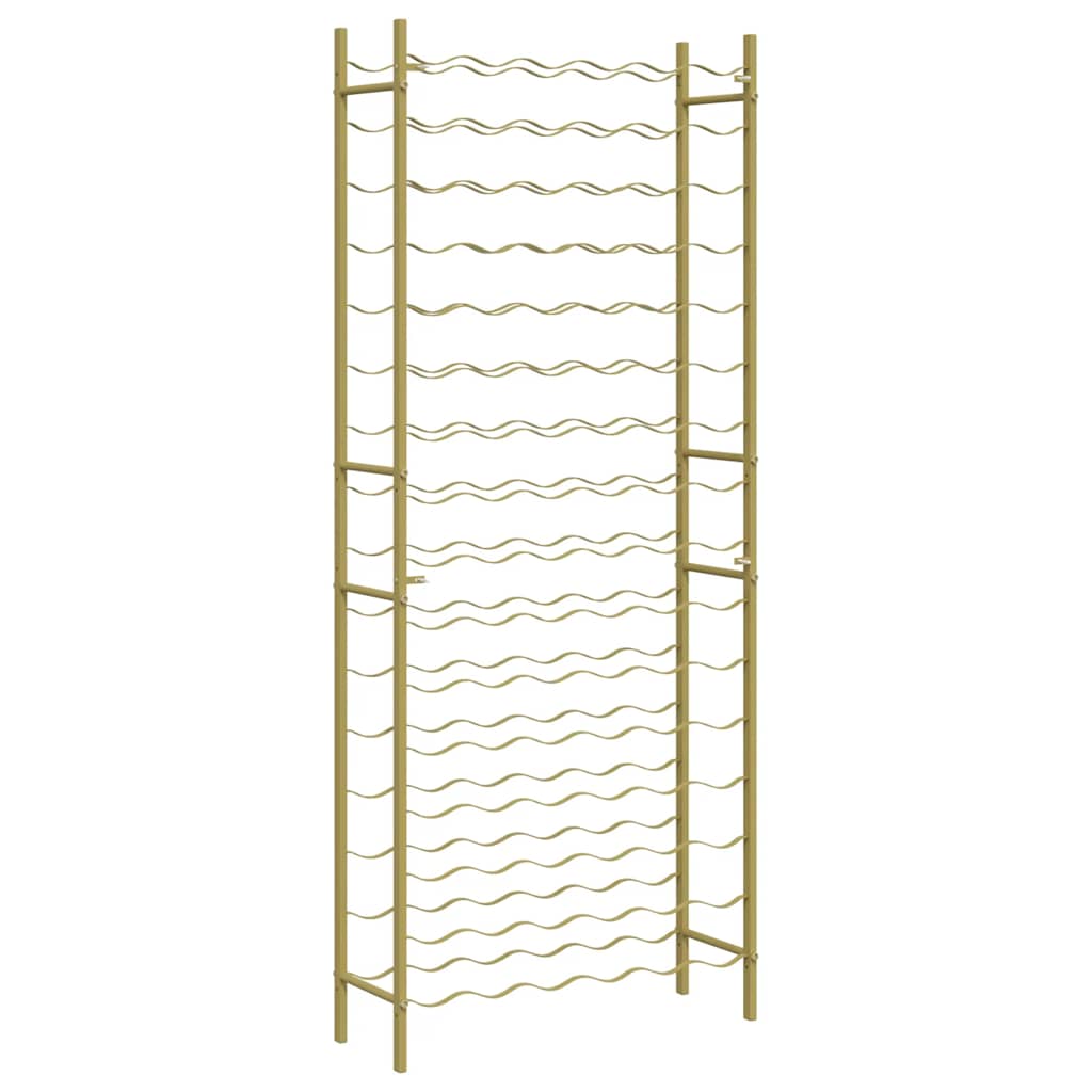 Laikiklis vynui 96 buteliams, auksinės spalvos, metalas