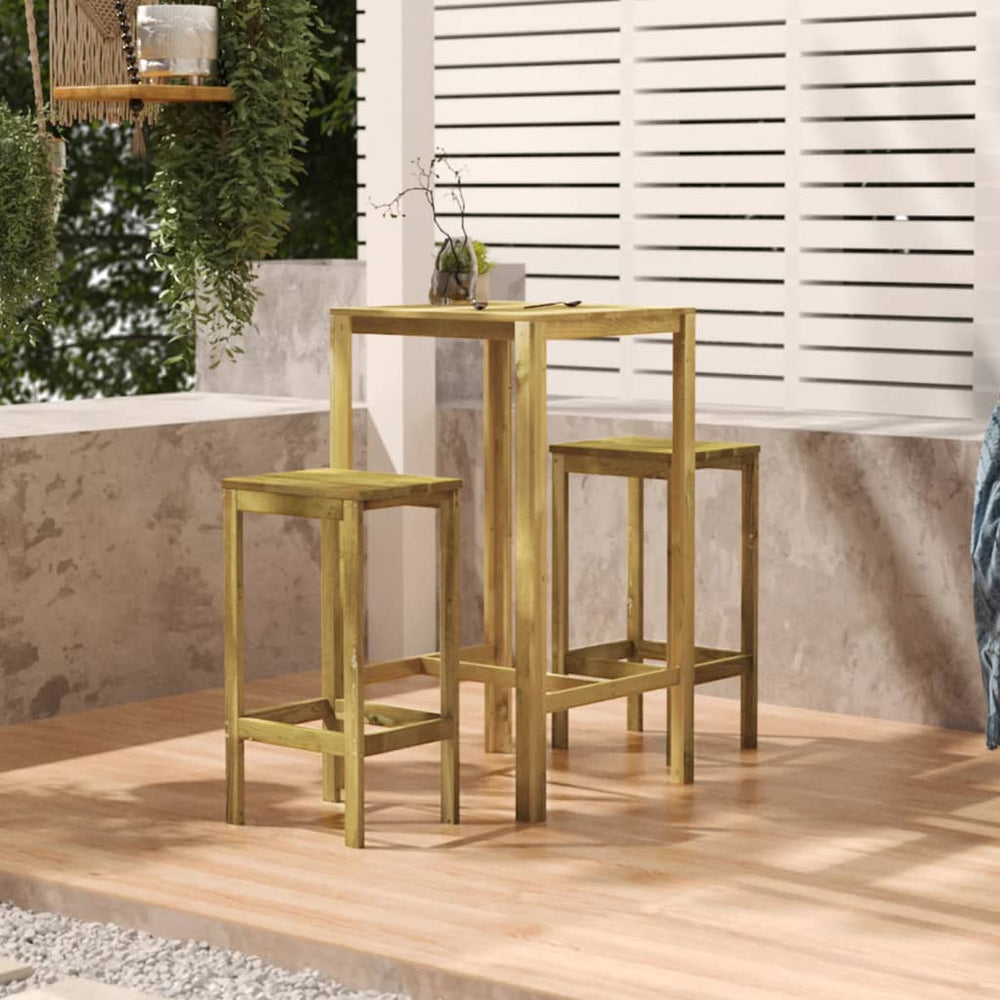 Bar table, 60x60x110cm, impregnated pine wood