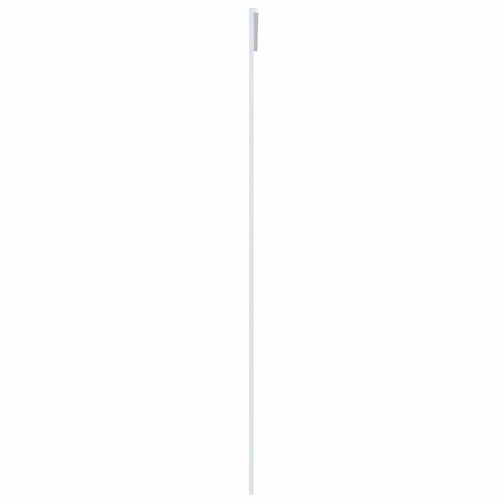 Sliding door, white, 90x205cm, ESG glass and aluminum