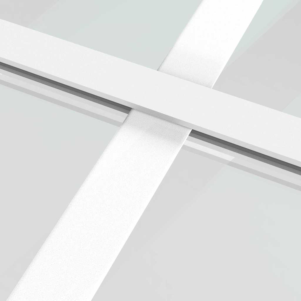 Stumdomos durys, baltos, 102,5x205cm, ESG stiklas ir aliuminis