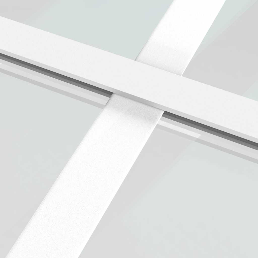 Stumdomos durys, baltos, 102,5x205cm, ESG stiklas ir aliuminis