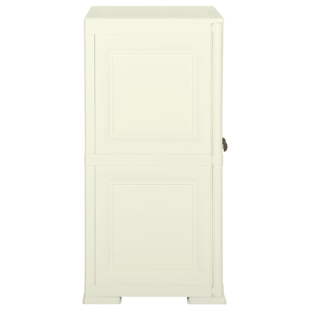 Plastikinė spintelė, vanilinė, 79x43x85,5cm, medienos dizaino