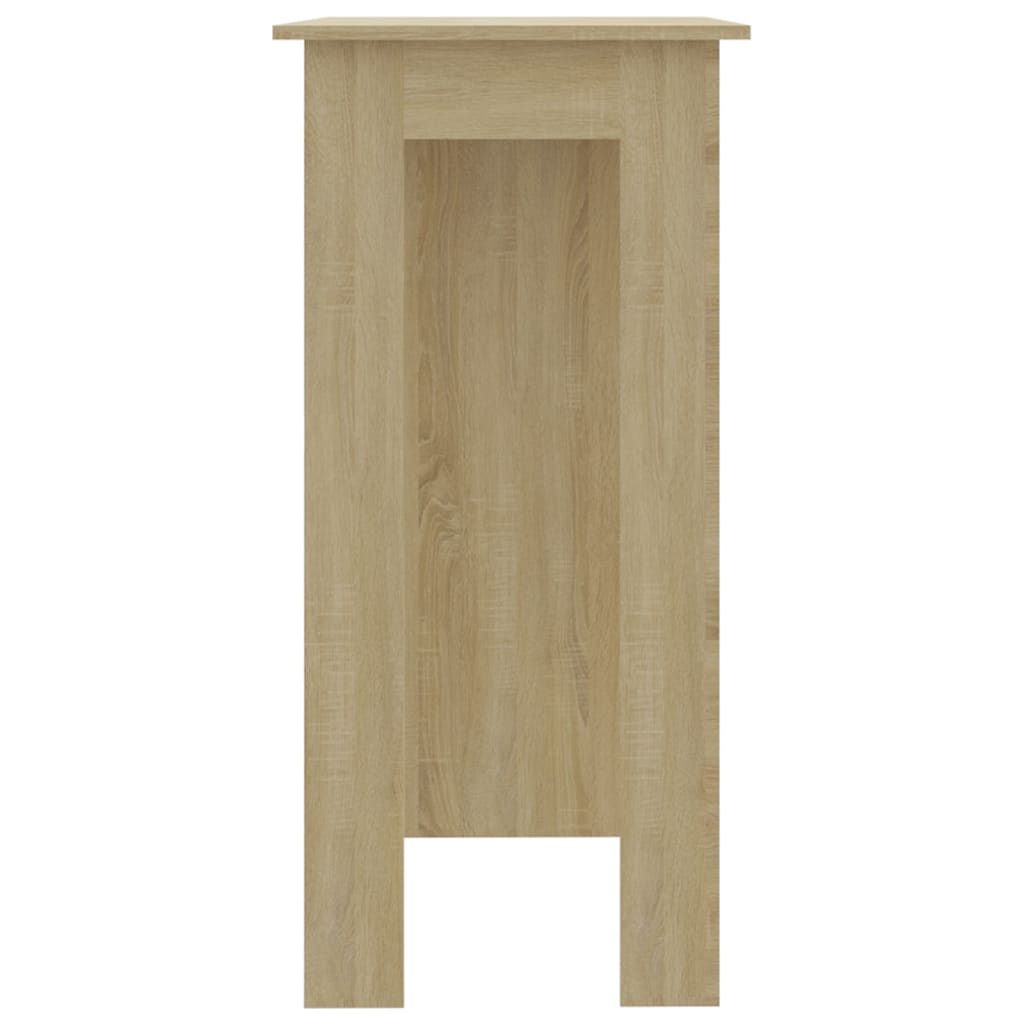 Baro stalas su lentyna, ąžuolo, 102x50x103,5cm, mediena