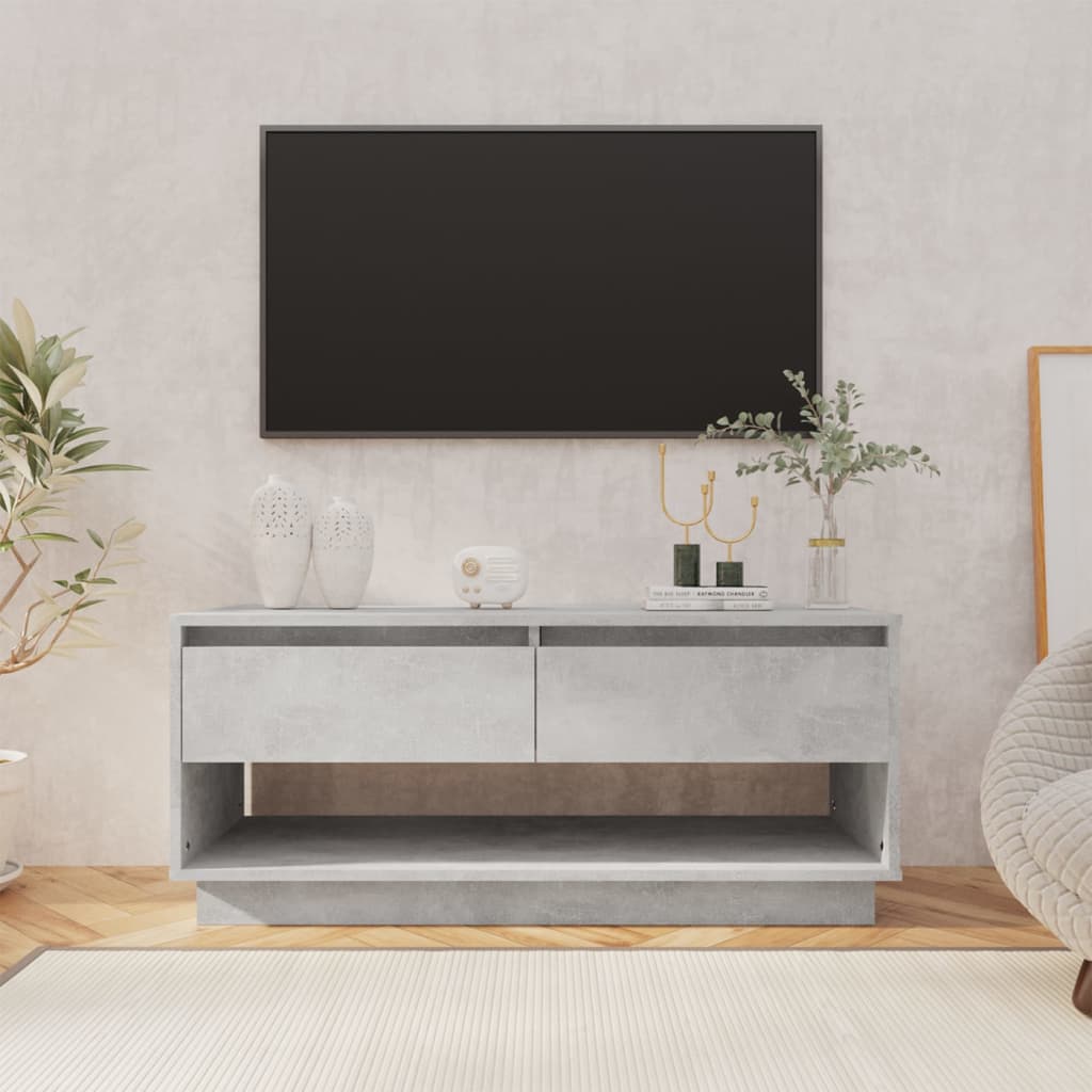 Televizoriaus spintelė, betono, 102x41x44cm, apdirbta mediena