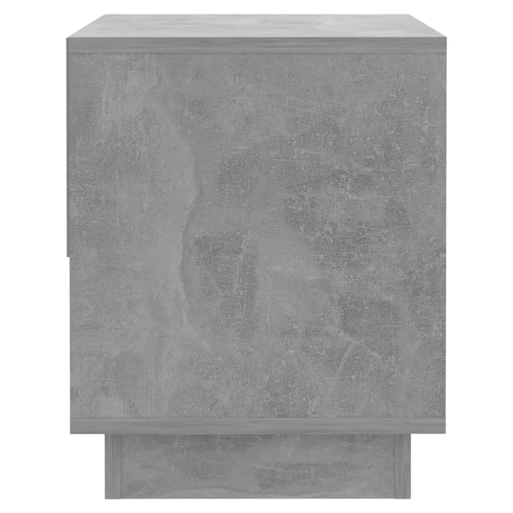 Naktinė spintelė, betono pilka, 45x34x44cm, apdirbta mediena