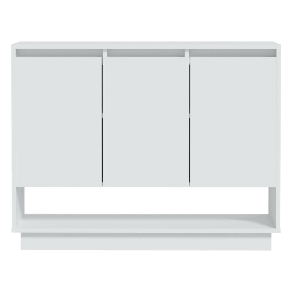 Sideboard, white, 97x31x75cm, treated wood