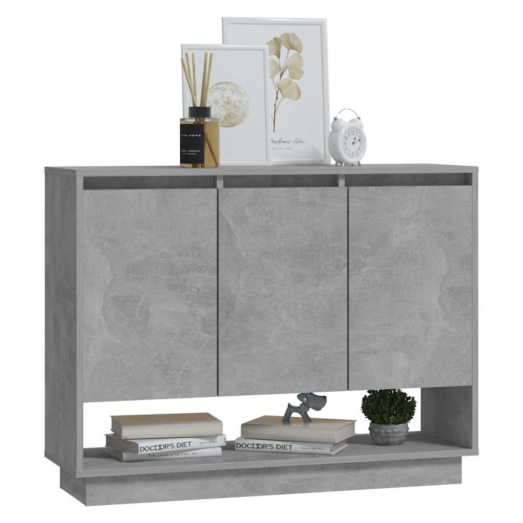 Sideboard, concrete grey, 97x31x75cm, particle board