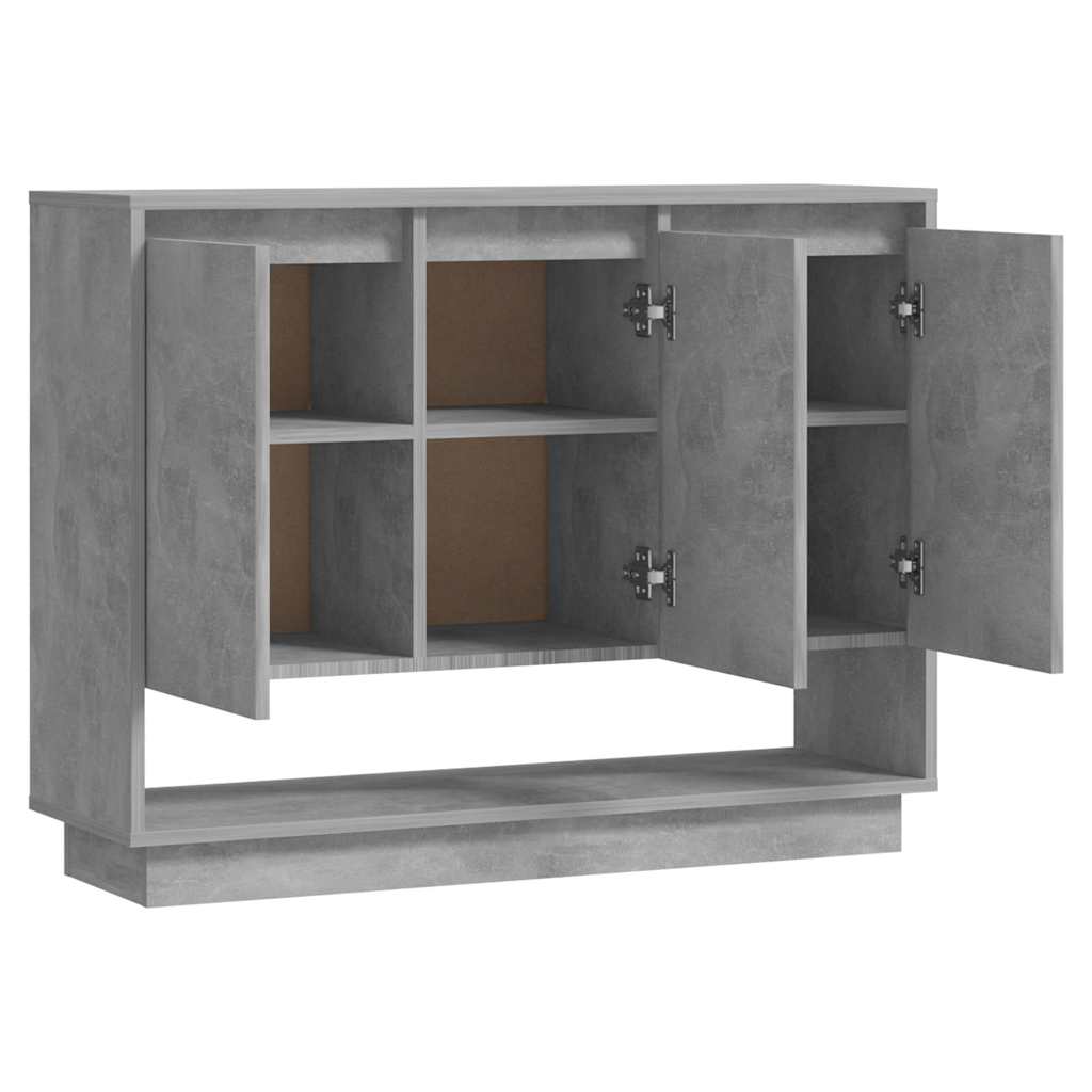 Sideboard, concrete grey, 97x31x75cm, particle board