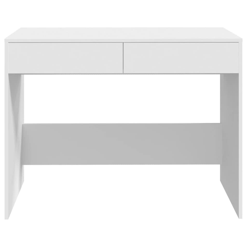 Desk, white, 101x50x76.5cm, engineered wood