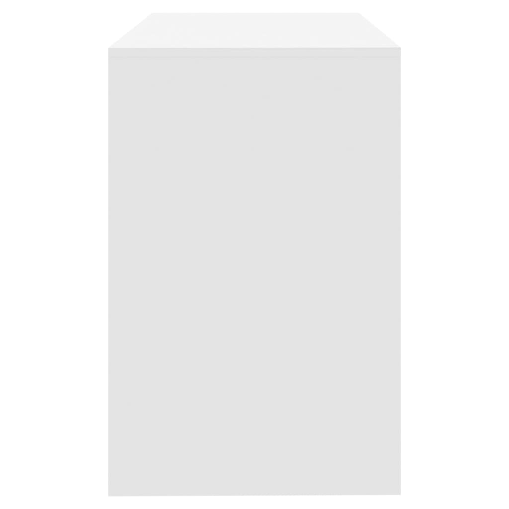Desk, white, 101x50x76.5cm, engineered wood