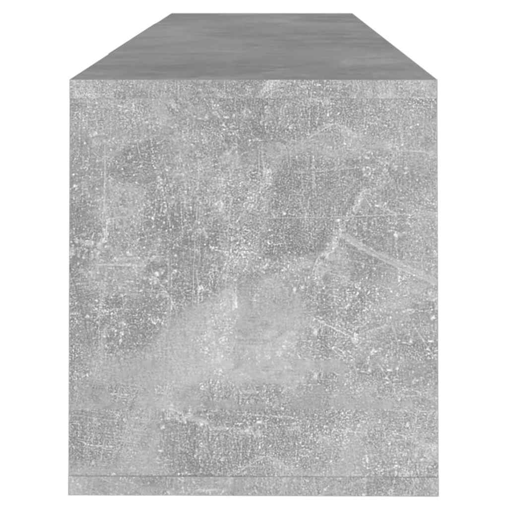 TV cabinet, concrete, 120x30x40.5cm, treated wood