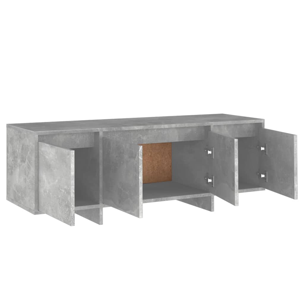 TV cabinet, concrete, 120x30x40.5cm, treated wood