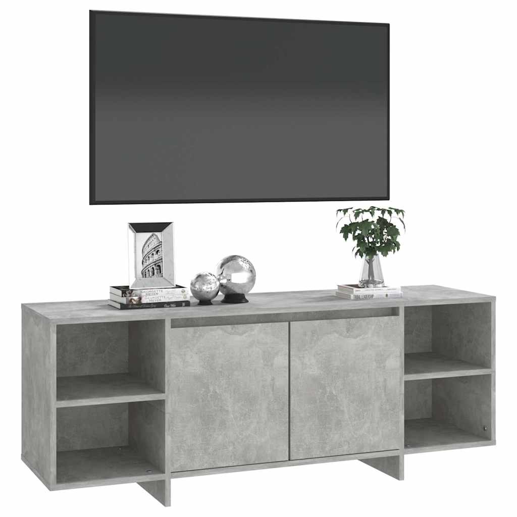 Televizoriaus spintelė, betono pilkos spalvos, 130x35x50cm, MDP