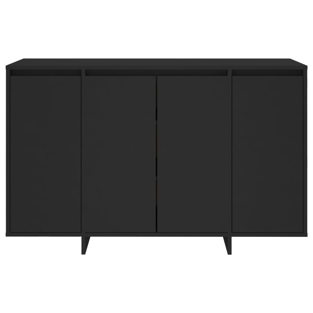 Šoninė spintelė, juodos spalvos, 120x41x75cm, MDP