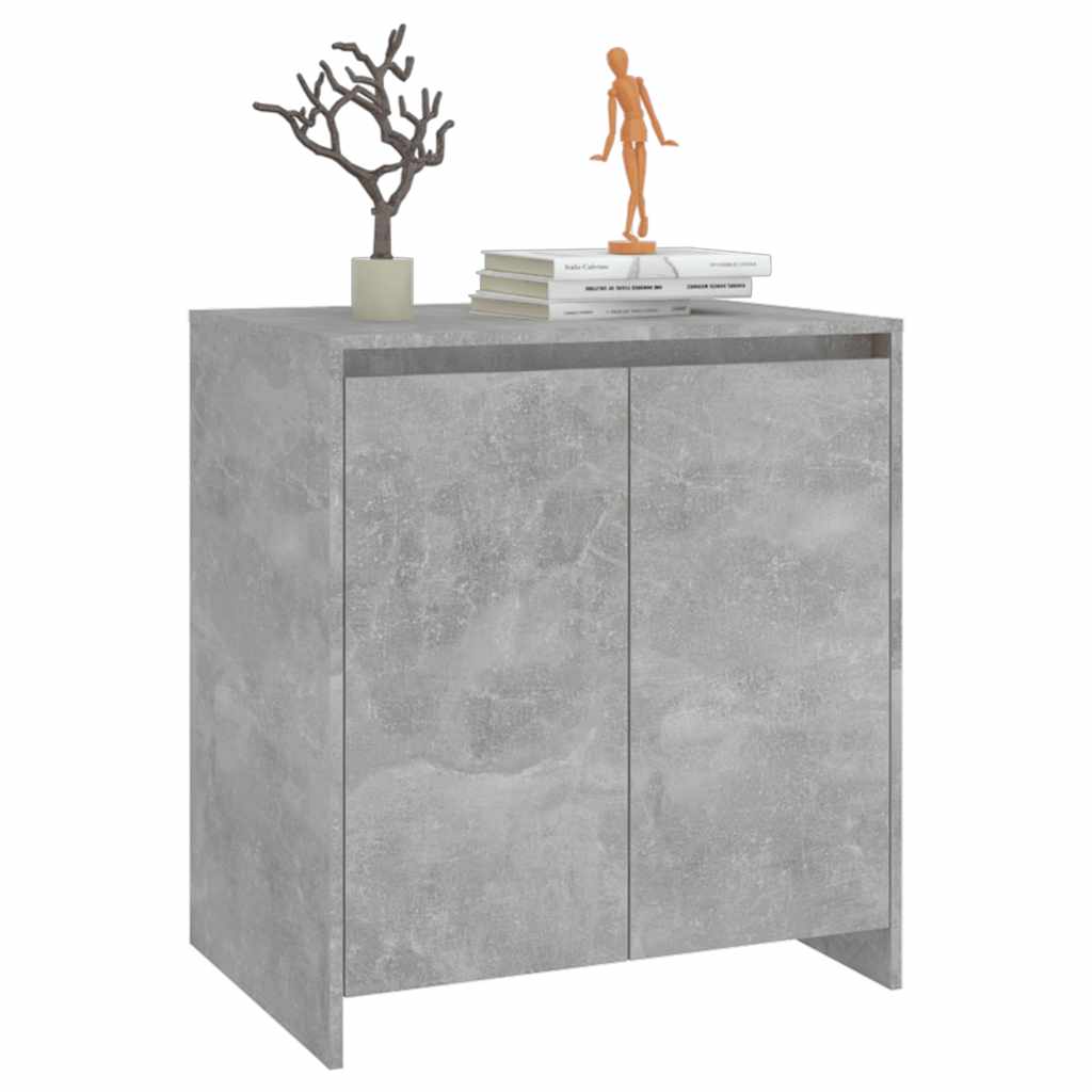 Side cabinet, concrete grey, 70x41x75 cm, engineered wood