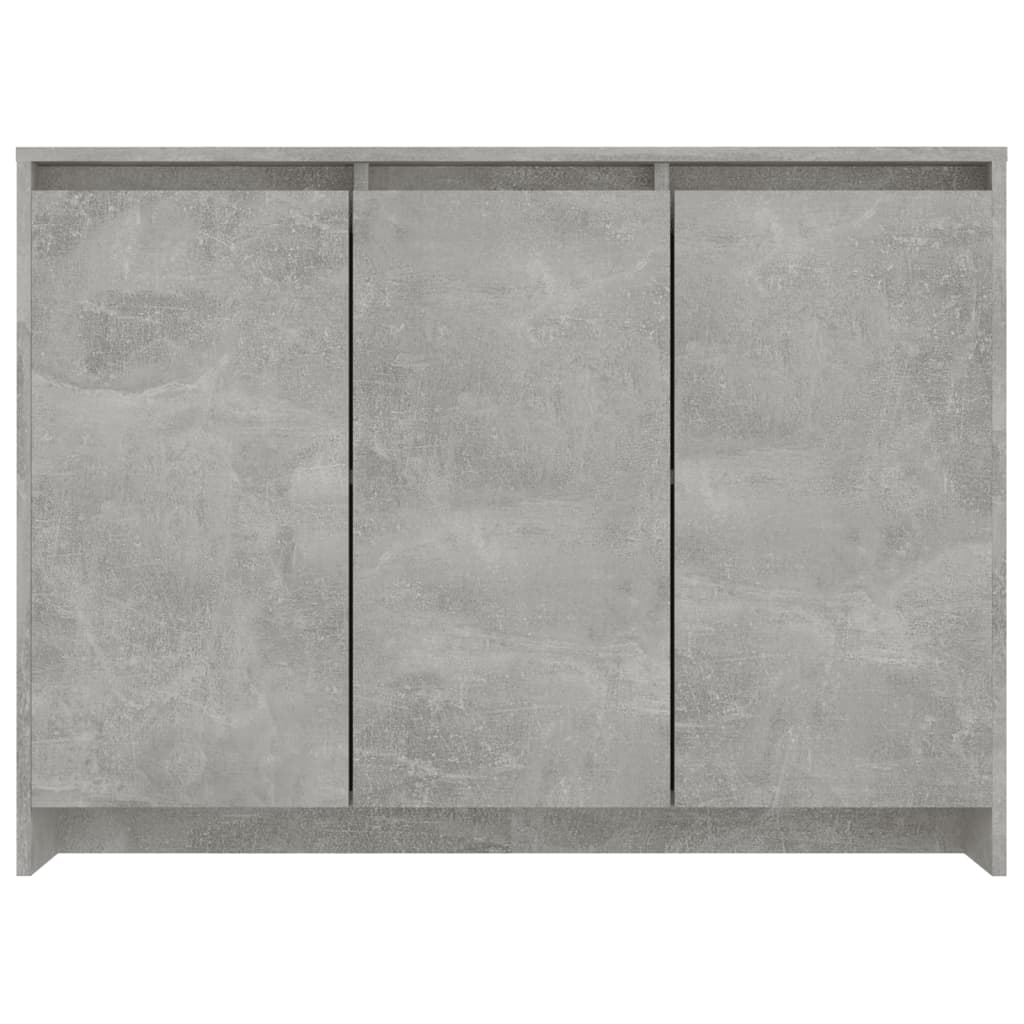Šoninė spintelė, betono pilka, 102x33x75cm, apdirbta mediena