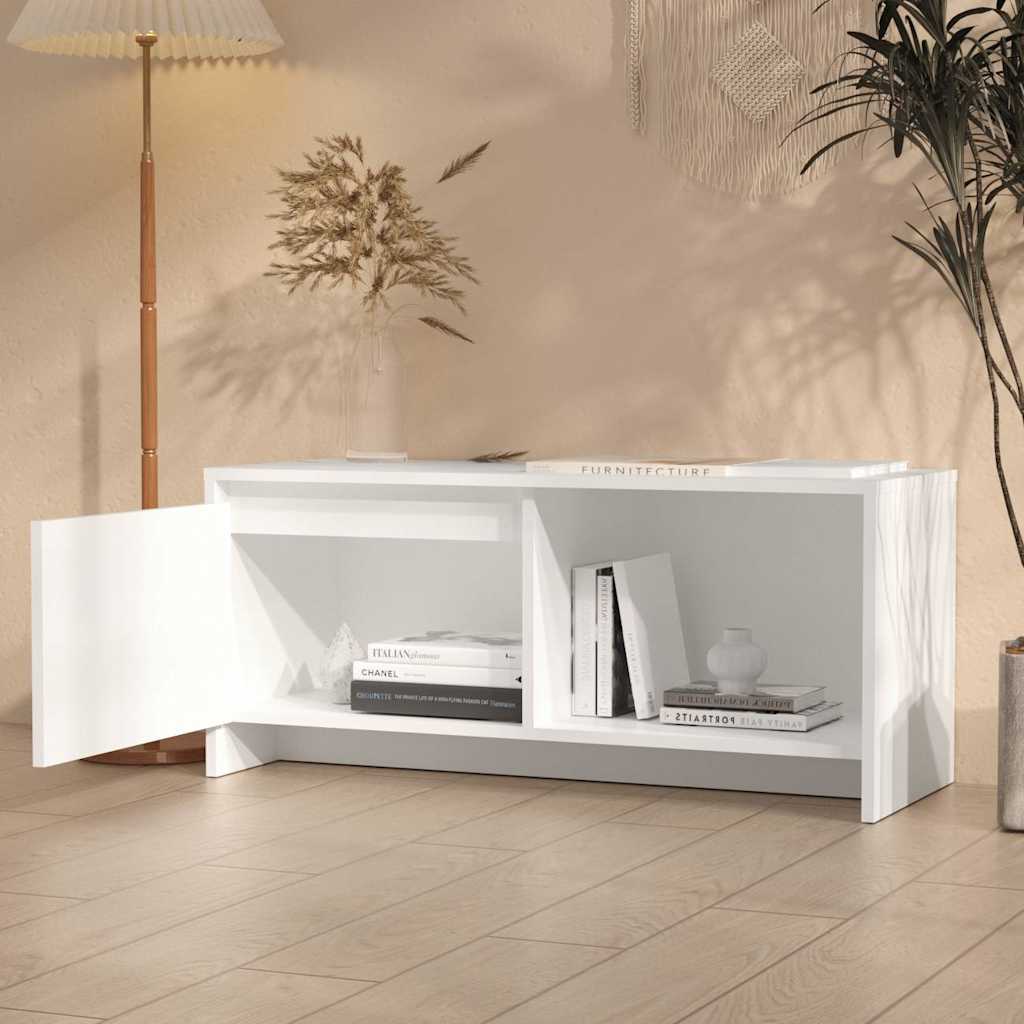 Televizoriaus spintelė, baltos spalvos, 90x35x40cm, MDP