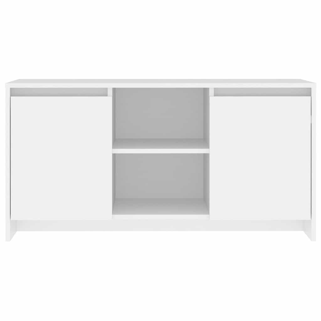 Televizoriaus spintelė, balta, 102x37,5x52,5cm, mediena