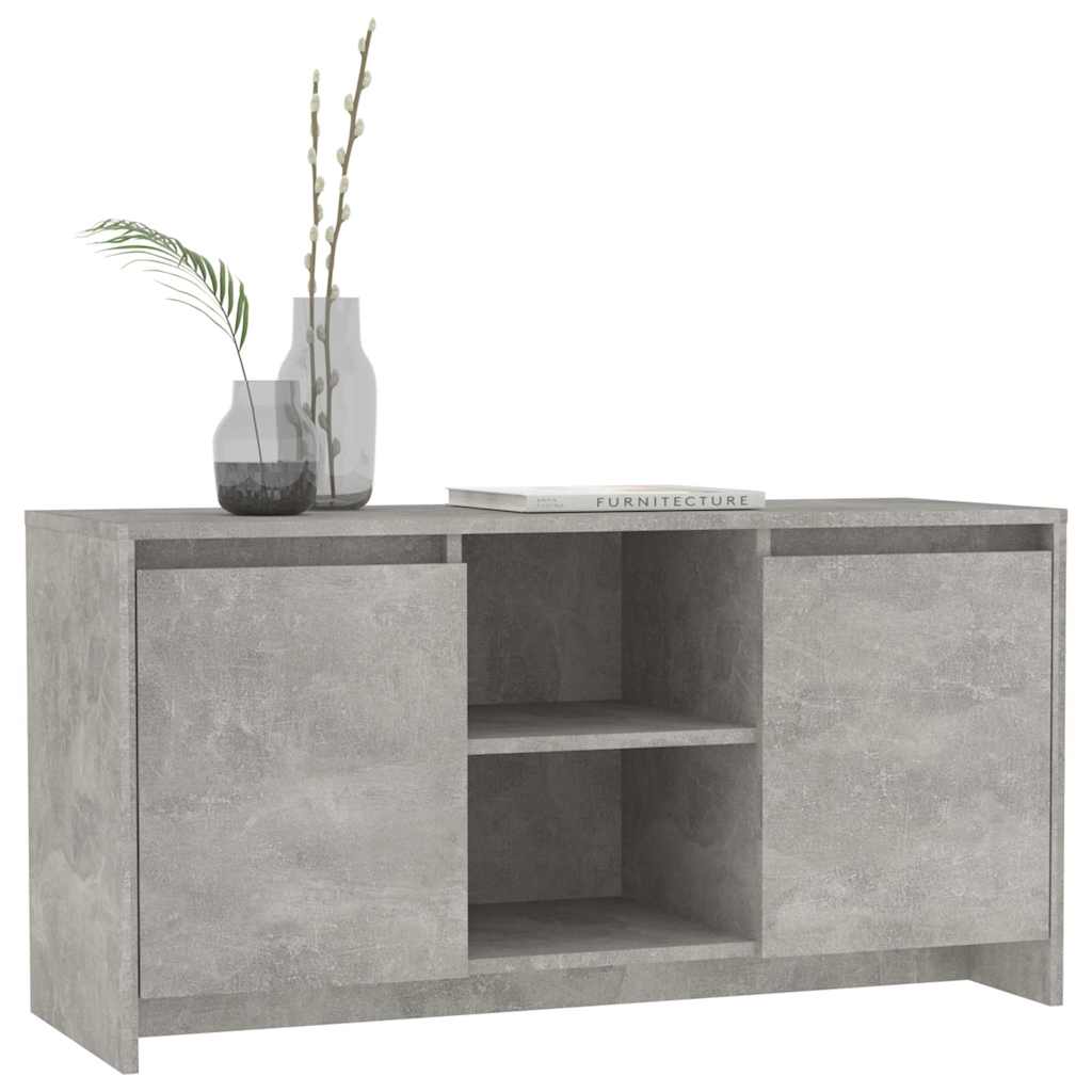 TV cabinet, concrete, 102x37.5x52.5cm, wood