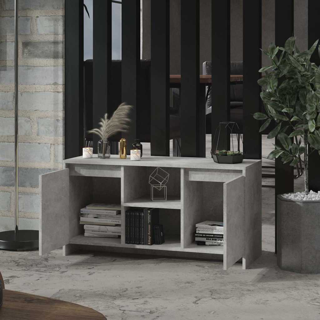 TV cabinet, concrete, 102x37.5x52.5cm, wood