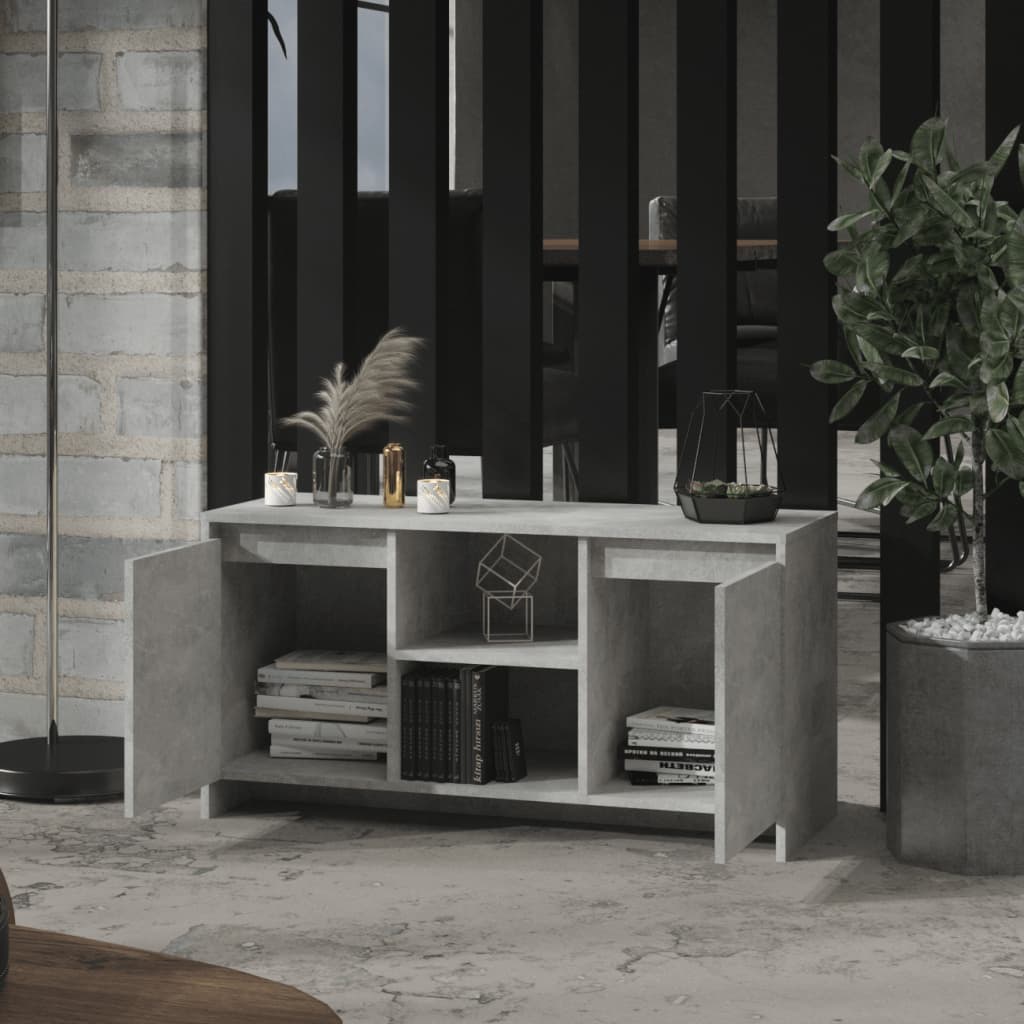 Televizoriaus spintelė, betono, 102x37,5x52,5cm, mediena