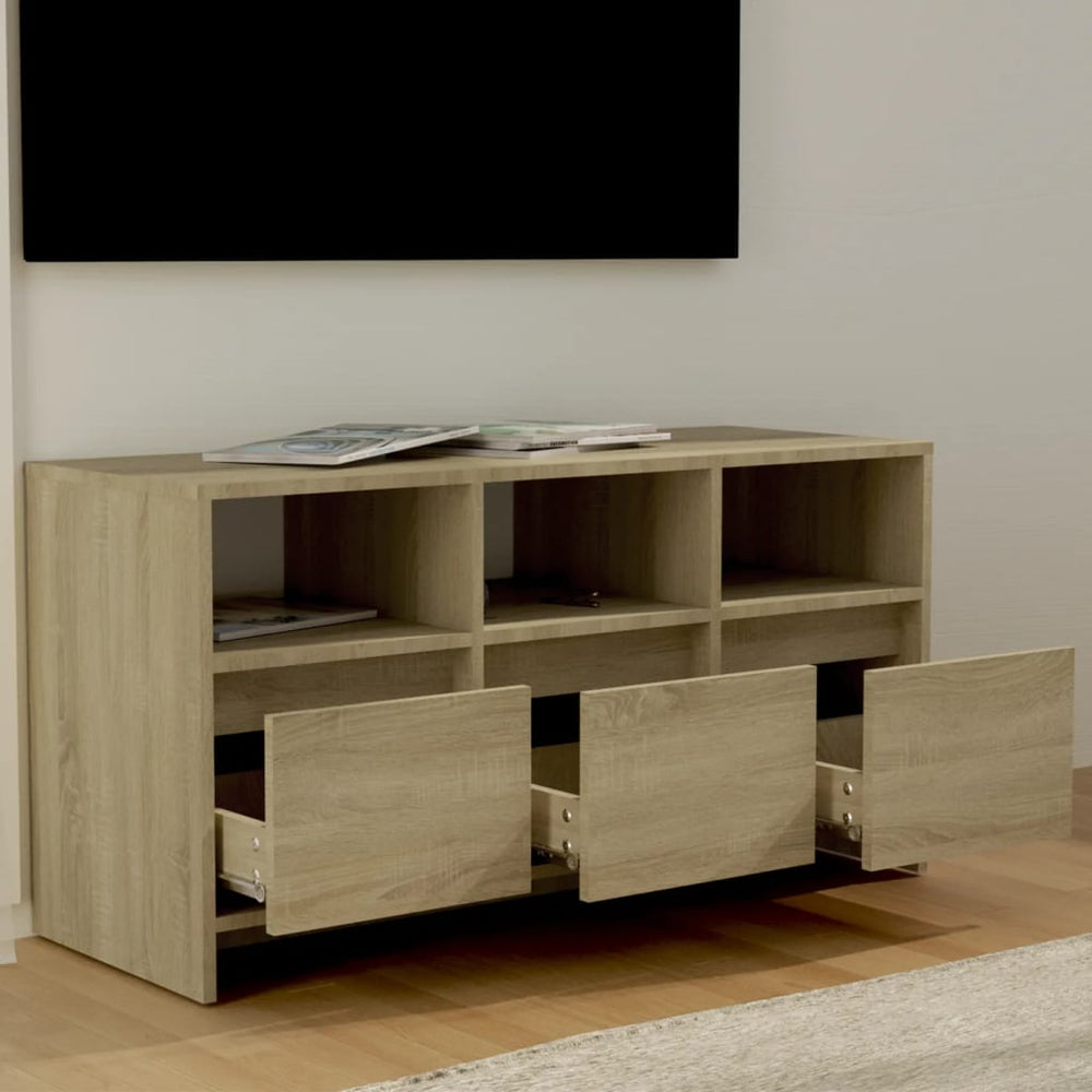 Televizoriaus spintelė, ąžuolo, 102x37,5x52,5cm, mediena