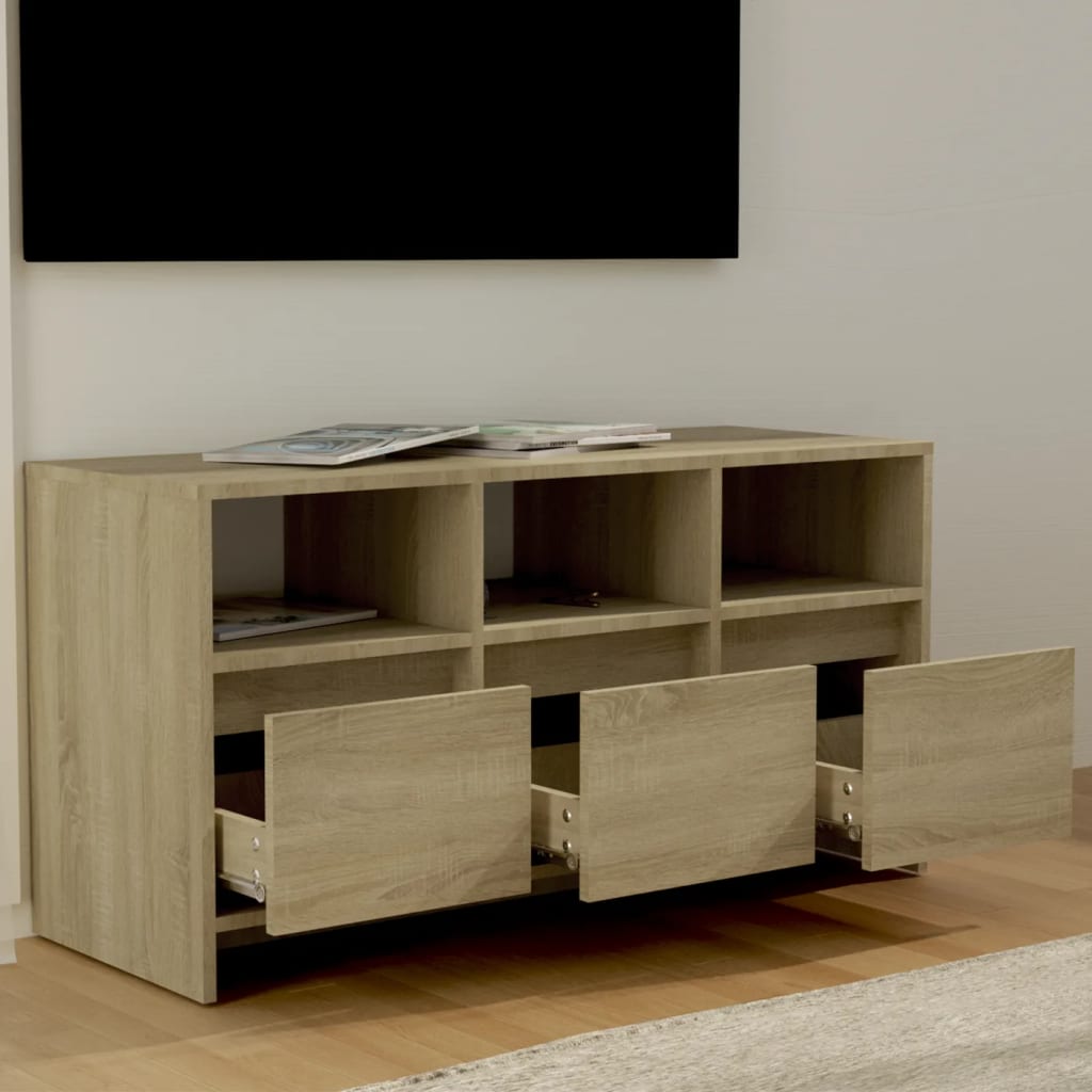 Televizoriaus spintelė, ąžuolo, 102x37,5x52,5cm, mediena