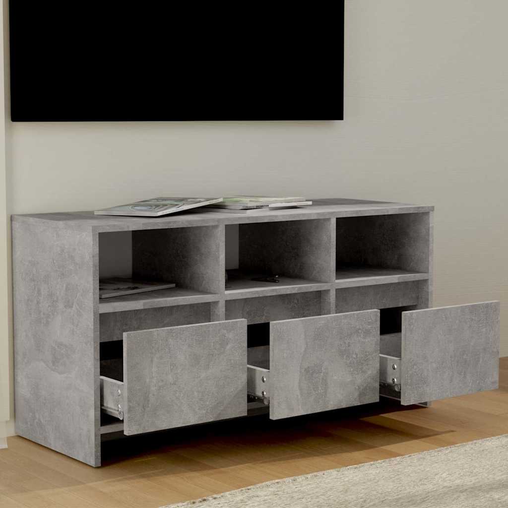 Televizoriaus spintelė, betono, 102x37,5x52,5cm, mediena