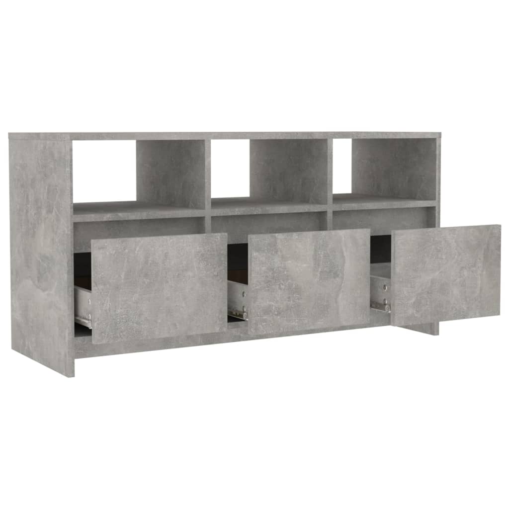 Televizoriaus spintelė, betono, 102x37,5x52,5cm, mediena