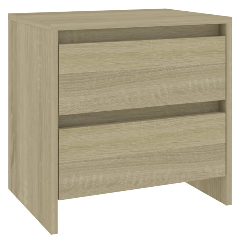 Nightstands, 2 pcs., oak, 45x34.5x44.5cm, wood