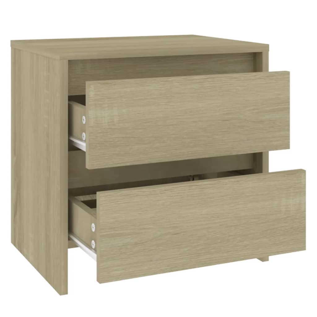 Nightstands, 2 pcs., oak, 45x34.5x44.5cm, wood