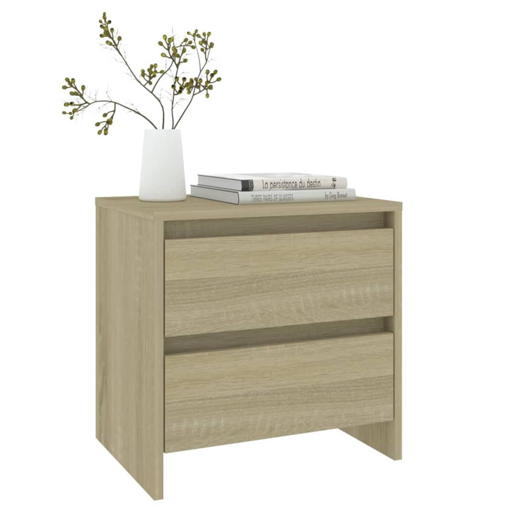 Nightstands, 2 pcs., oak, 45x34.5x44.5cm, wood