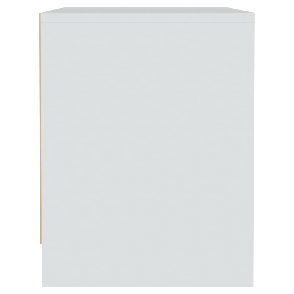 Bedside table, white, 45x34x44.5cm, MFC