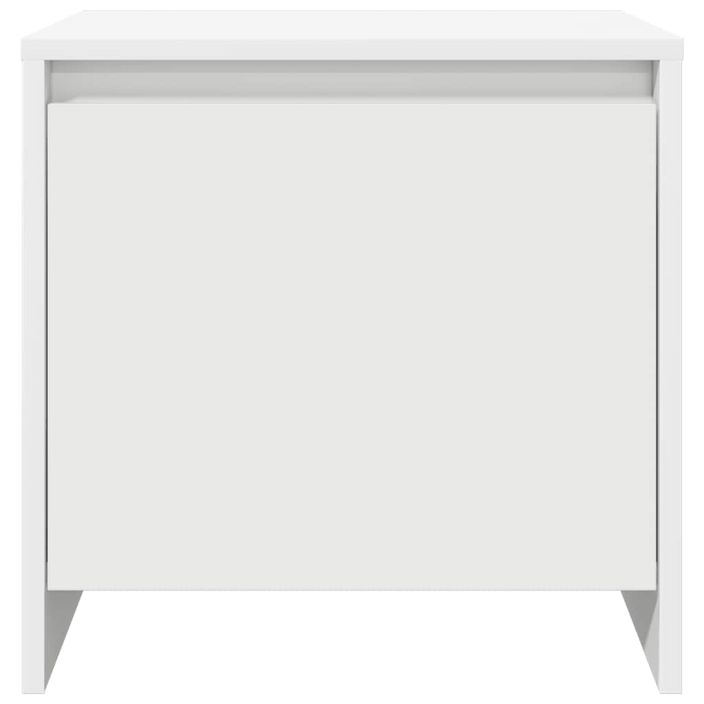 Bedside table, white, 45x34x44.5cm, MFC