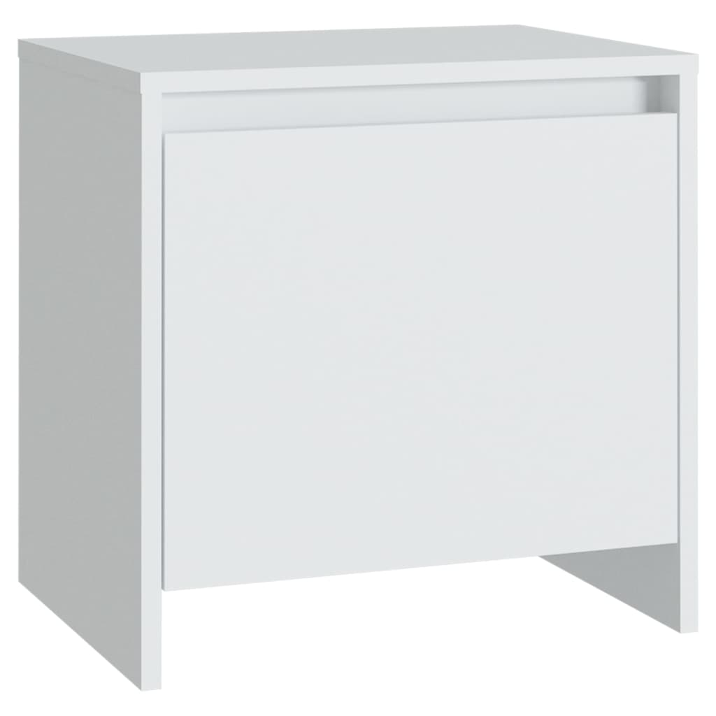 Bedside tables, 2 pcs., white, 45x34x44.5cm, wood