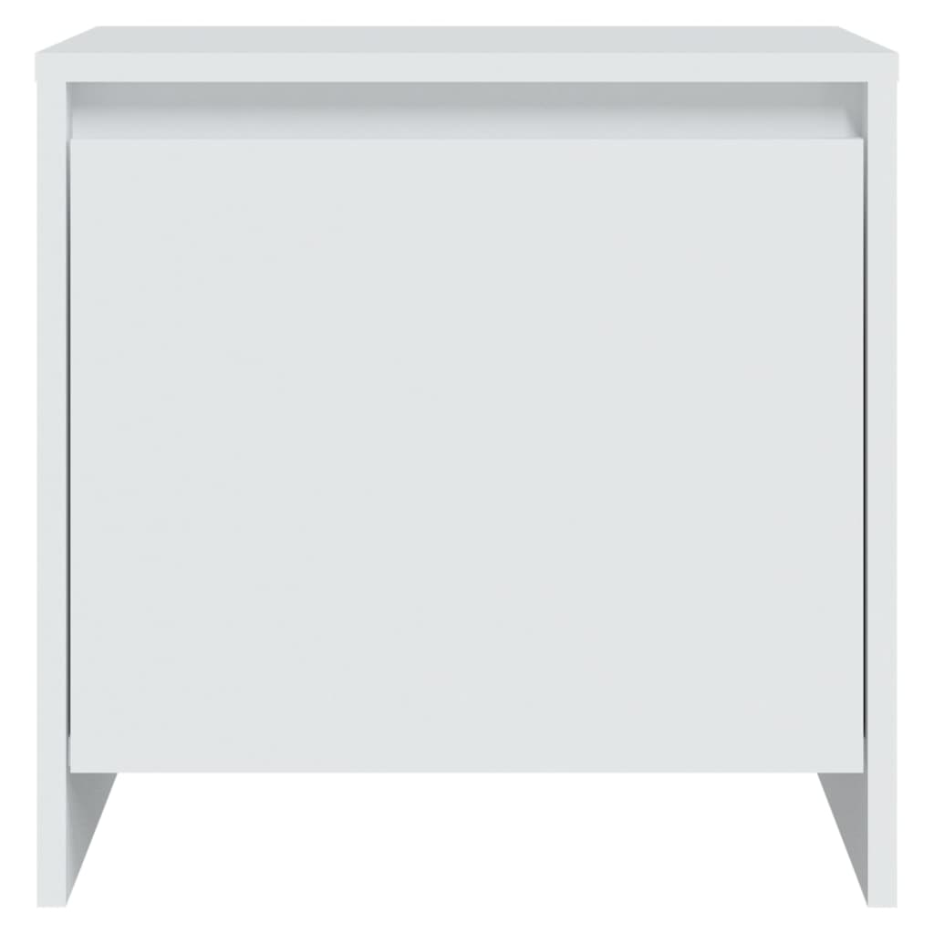 Bedside tables, 2 pcs., white, 45x34x44.5cm, wood