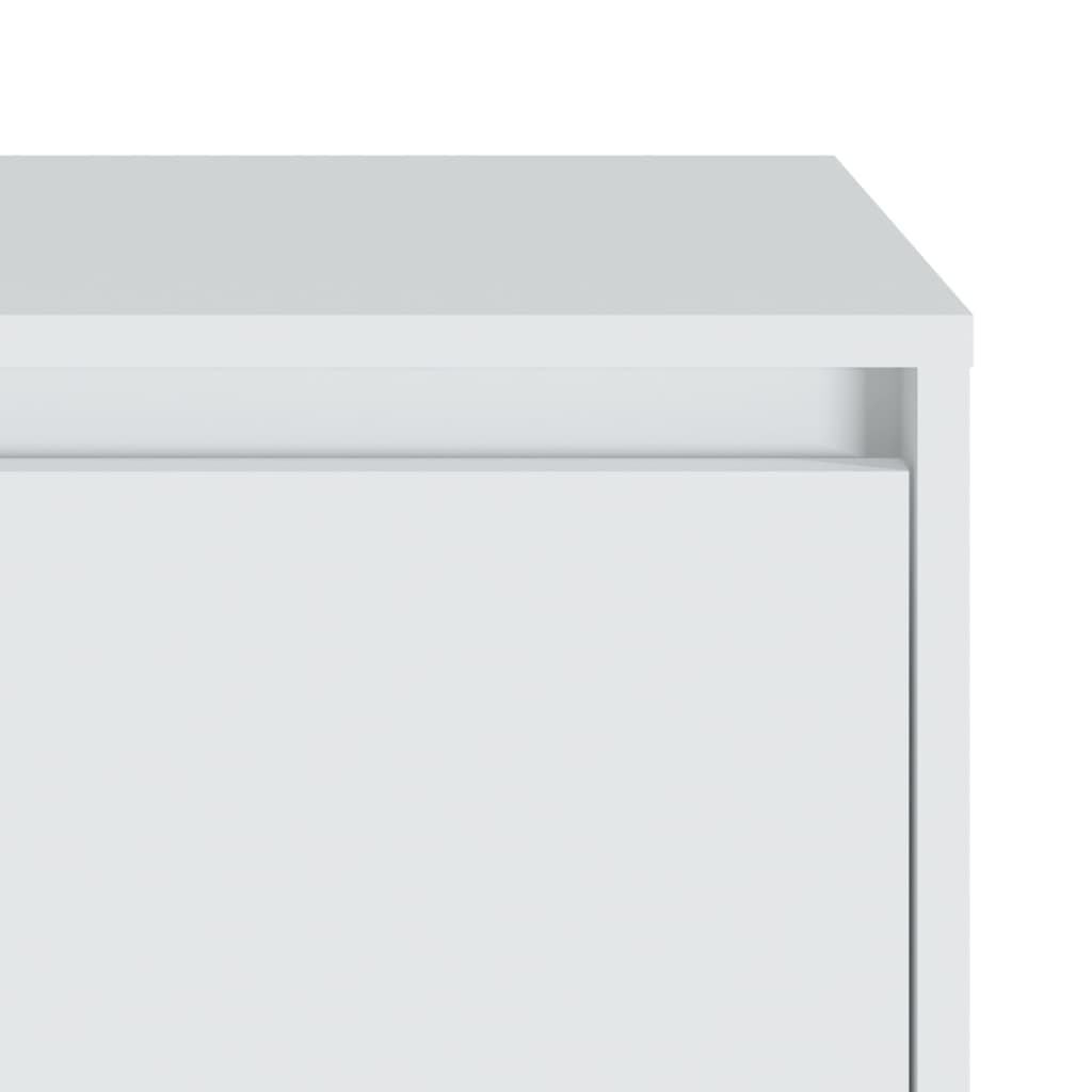 Bedside tables, 2 pcs., white, 45x34x44.5cm, wood