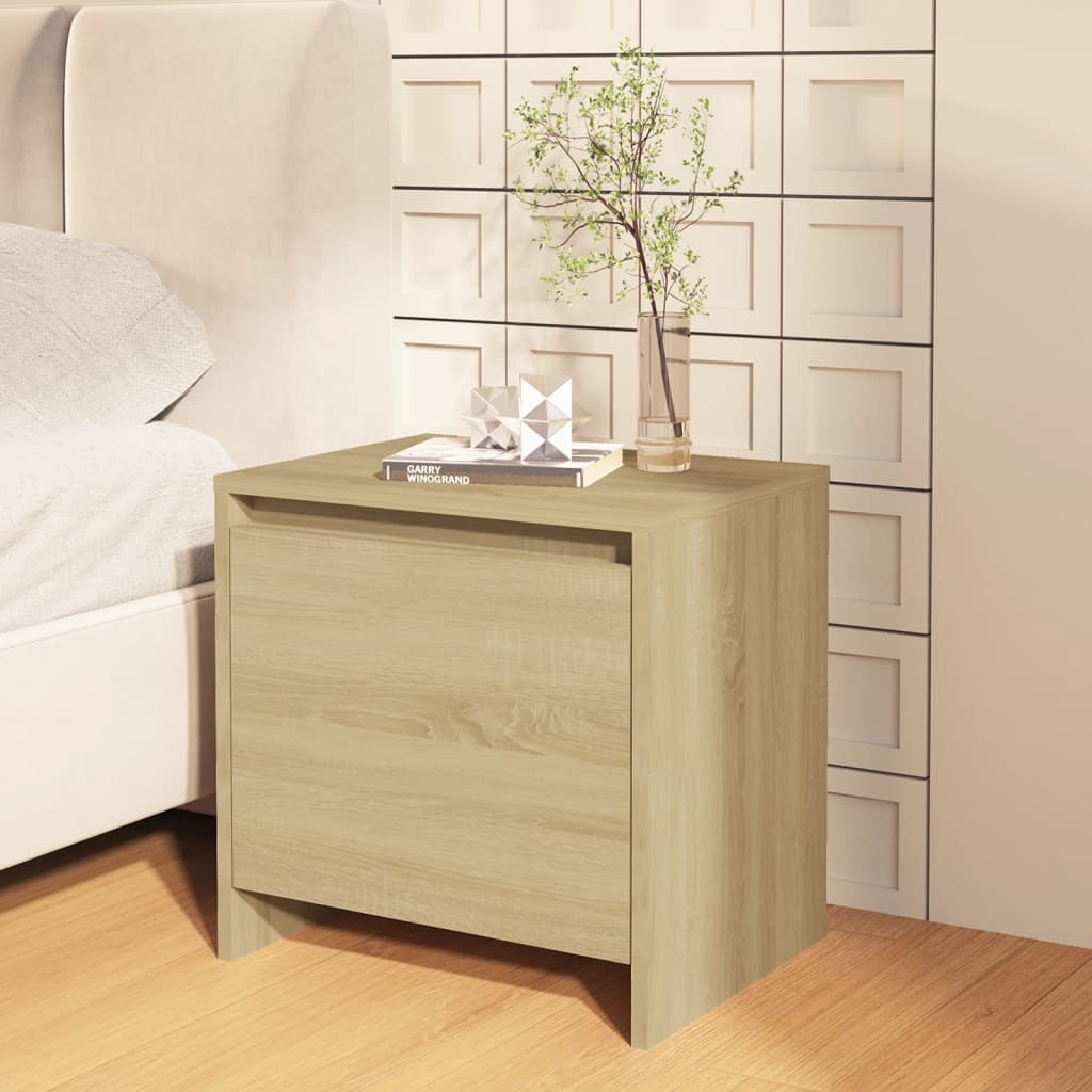 Nightstand, Sonoma oak, 45x34x44.5cm, engineered wood
