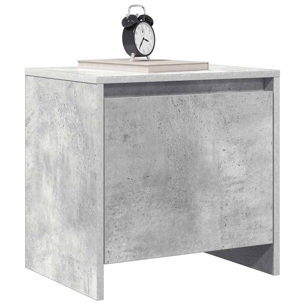 Bedside tables, 2 pcs., concrete grey, 45x34x44.5cm, MFC