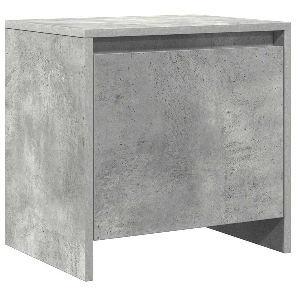 Bedside tables, 2 pcs., concrete grey, 45x34x44.5cm, MFC