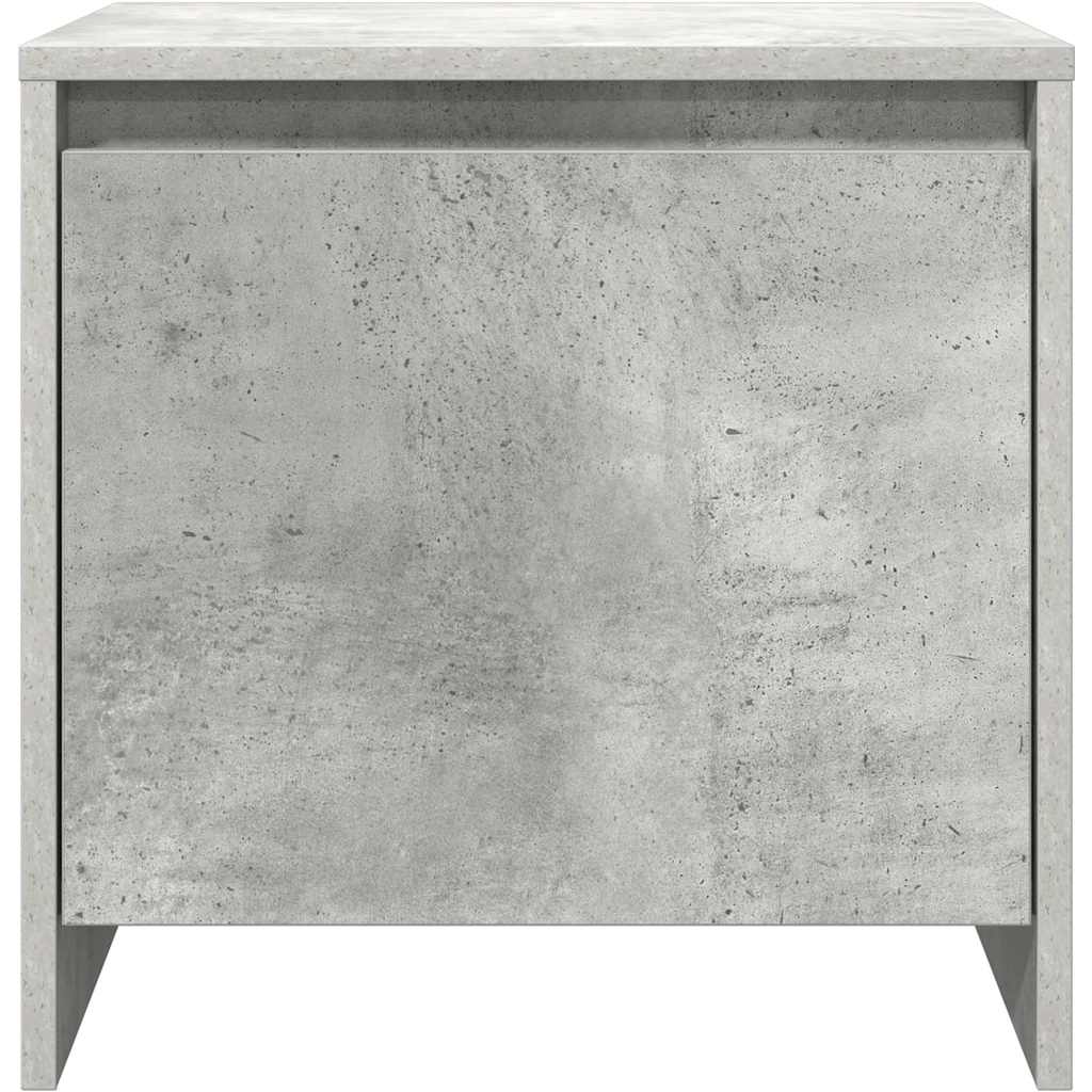 Bedside tables, 2 pcs., concrete grey, 45x34x44.5cm, MFC