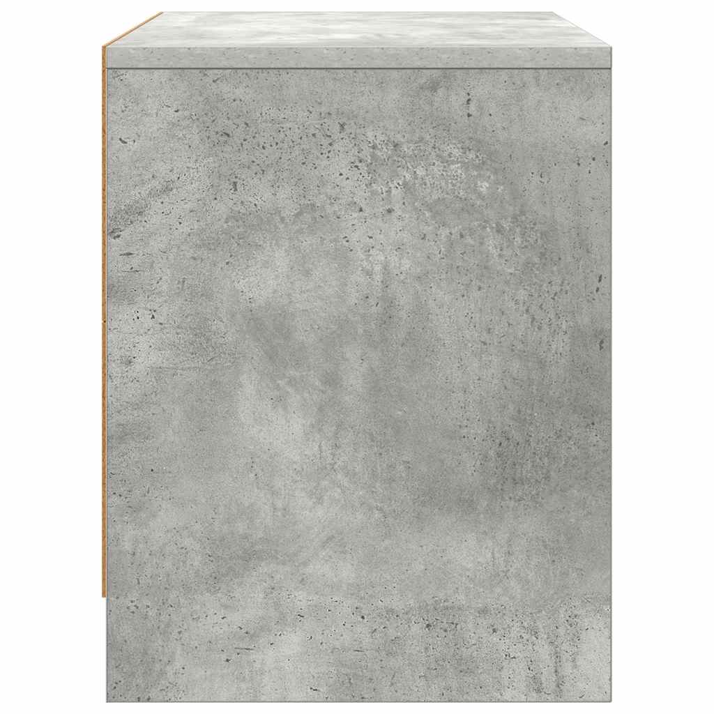 Bedside tables, 2 pcs., concrete grey, 45x34x44.5cm, MFC